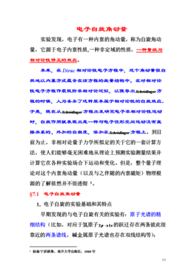 电子自旋方式