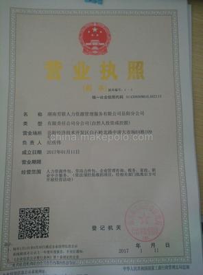 岳阳首批电子营业执照