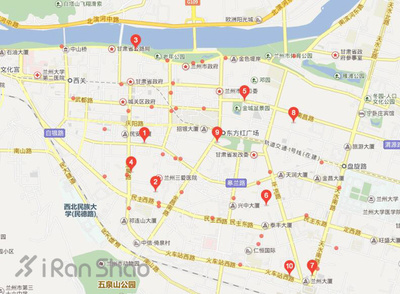 兰州市市区地图