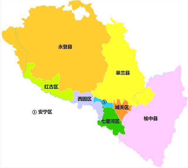兰州市市区地图