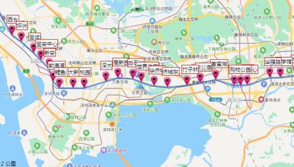 深圳地铁1号线站点