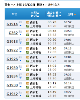 无锡到西安的火车