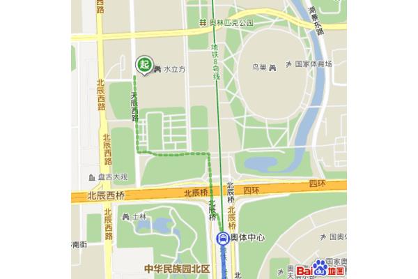 西单到水立方地铁路线