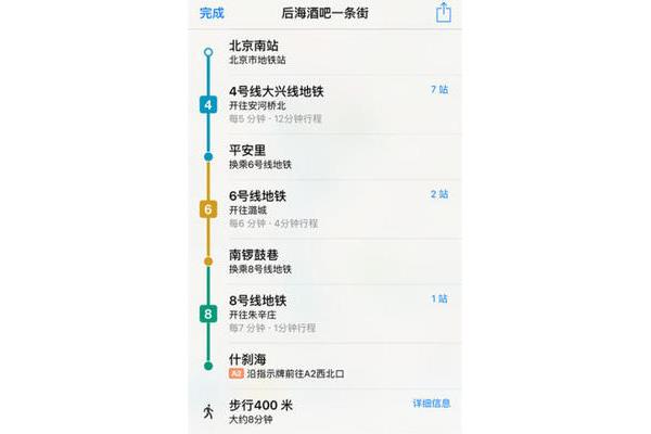 西单到水立方地铁路线