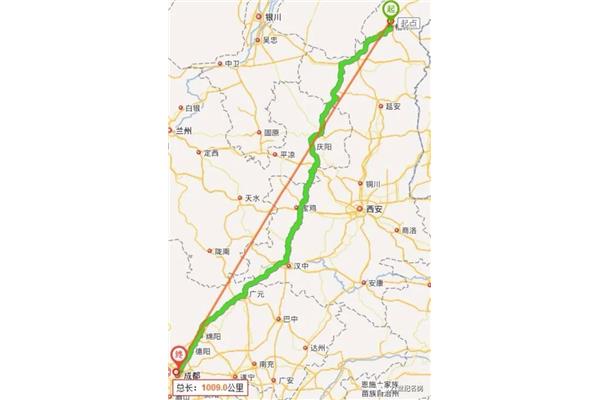 西安至中卫多少公里