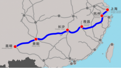 长沙南到南昌西高铁