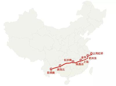 长沙南到南昌西高铁