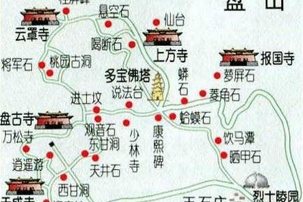 蓟县盘山地图