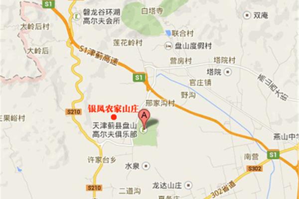 蓟县盘山地图