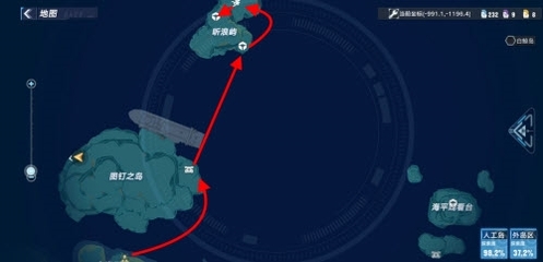 双子岛怎么走路线图