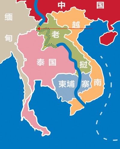 泰国周边国家地图