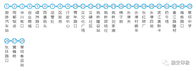 雅安9路公交车路线