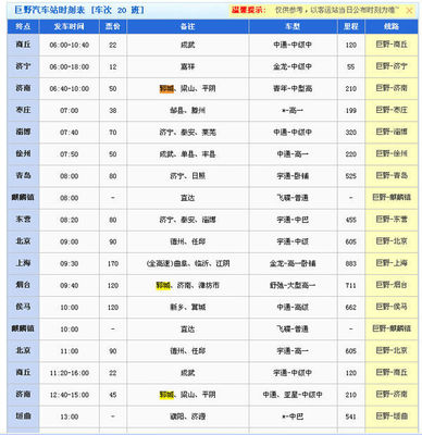 郓城到商丘的火车
