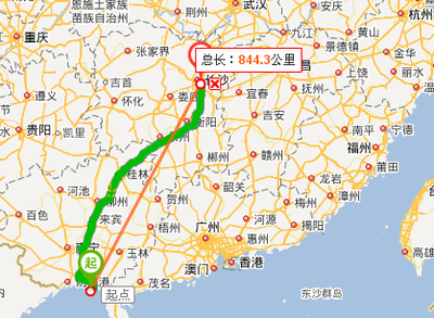 长沙到武汉多少公里