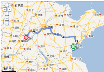 濮阳到青岛多少公里