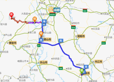 丹棱到成都