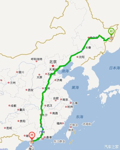 南京到黑龙江多少公里