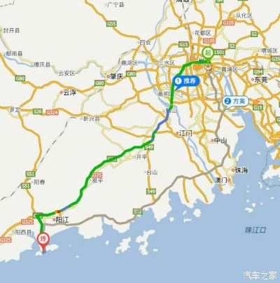 广州到阳江海陵岛