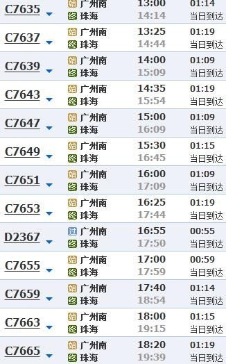 珠海的高铁站有几个站