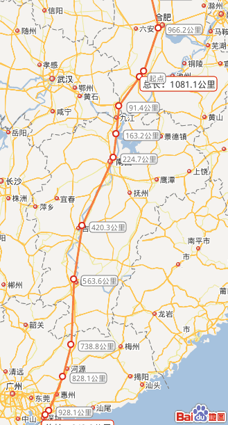 河北到武汉多少公里