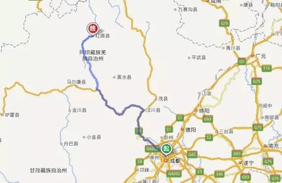 红原县到成都多少公里
