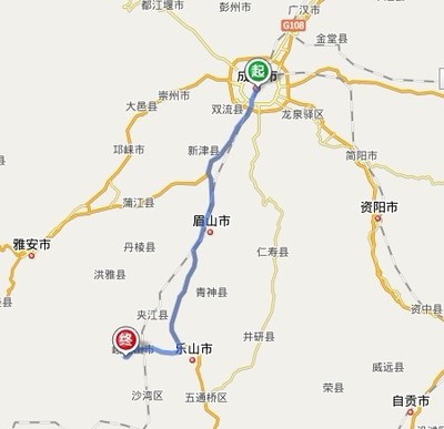 成都到峨眉山多远
