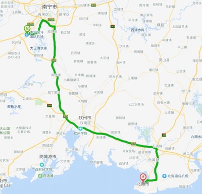 北海到吴圩机场