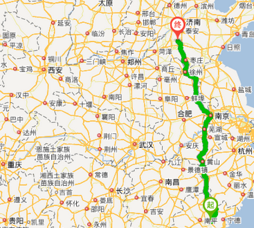 临汾到济南多少公里