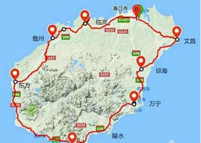 海南岛自驾游路线