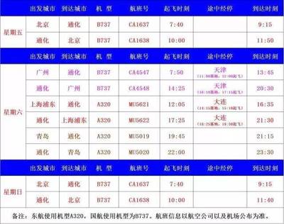 通化机场航班