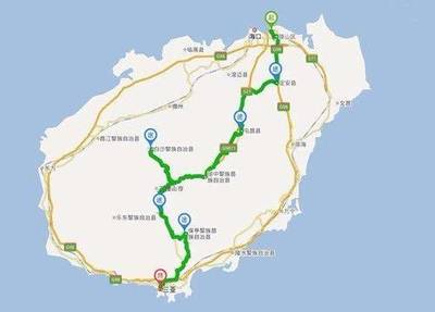 海南岛自驾游路线