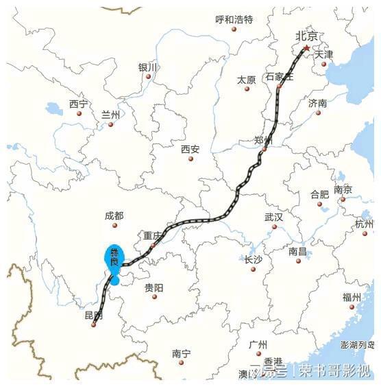 呼和浩特到成都高铁