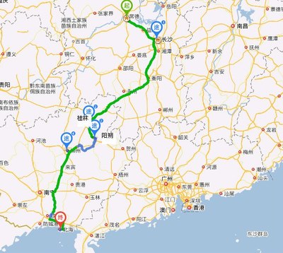 海南岛自驾游路线
