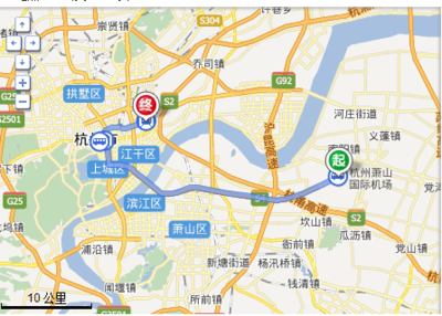 杭州东站离萧山机场有多远