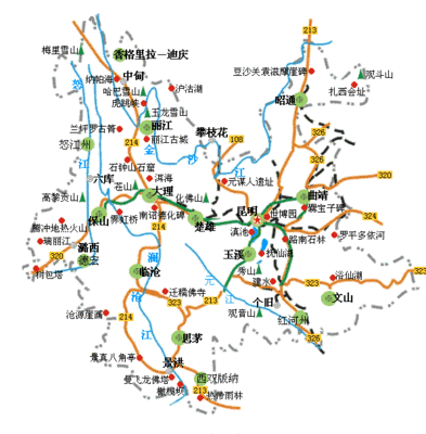 香格里拉最佳旅游路线