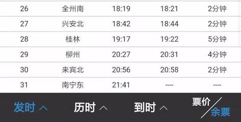 长沙到柳州火车