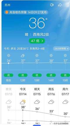 天气预报15天苏州