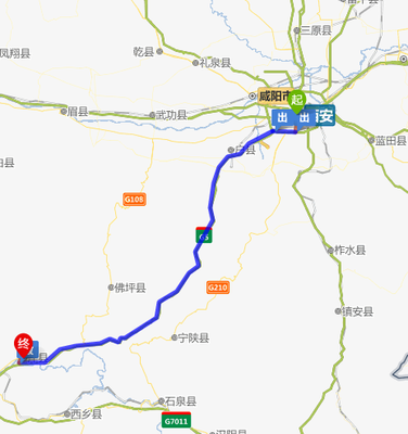 洋县到西安