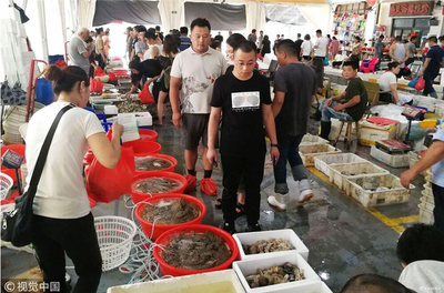 青岛积米崖海鲜市场
