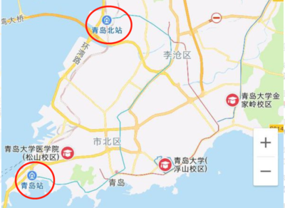 青岛离哪近