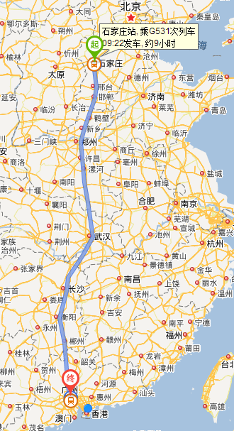 广州到秦皇岛多少公里