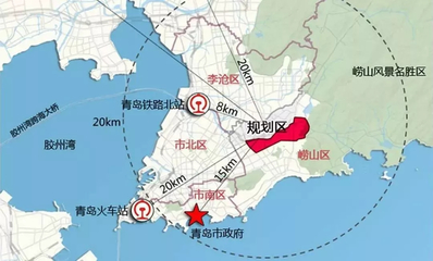 青岛北到市区多远