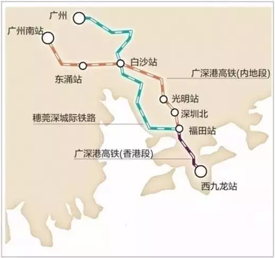 东莞高铁到香港