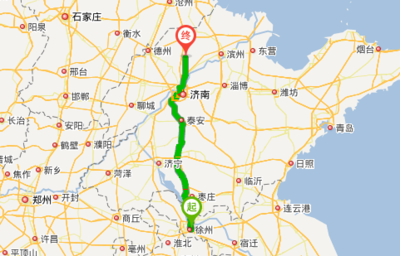 济南到徐州多少公里