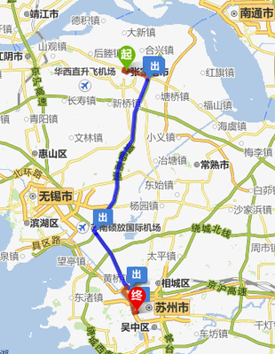 南京到靖江多少公里