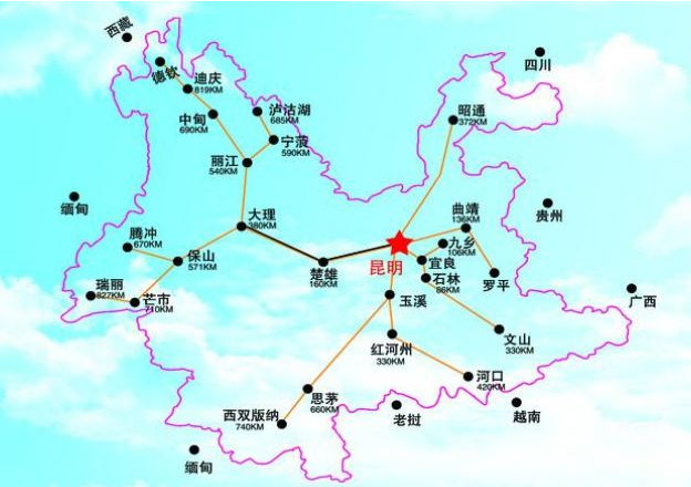 云南旅游有几条路线