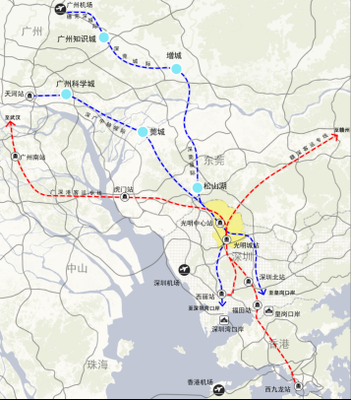 香港机场到深圳北站