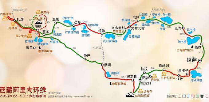 西藏自驾路线
