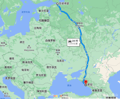 上海到莫斯科多少公里