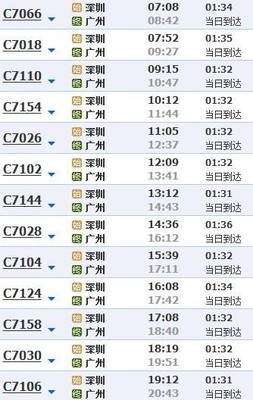 广州到三亚动车